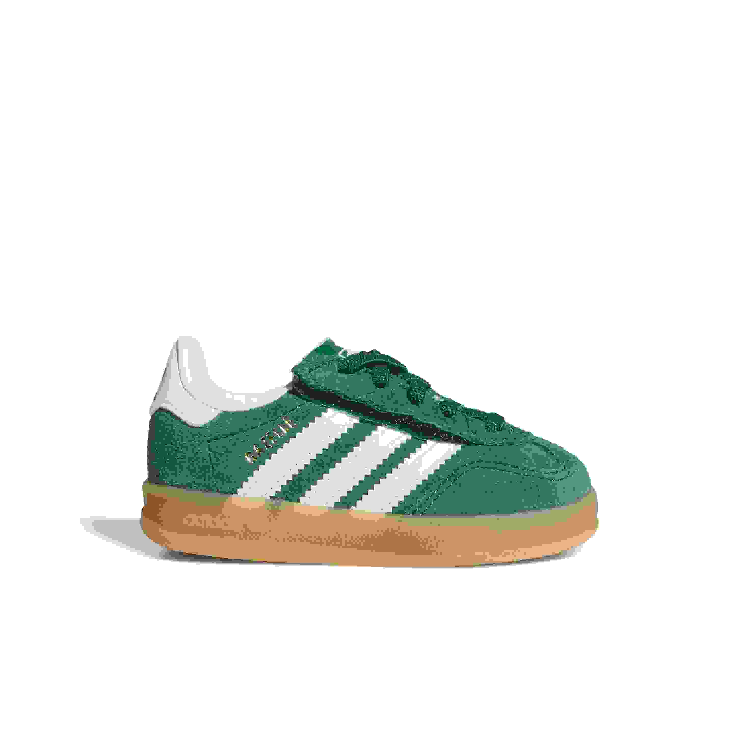 adidas Originals Gazelle Indoor CCEL Infant Boys' "Collegiate Green/Ftwr White/Gum 2" Shoe